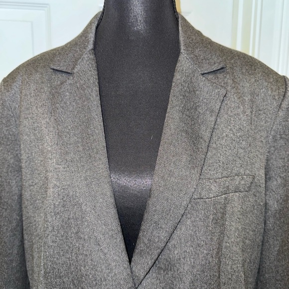 Zara Elegant Black Satin Blazer - Picture 3 of 11